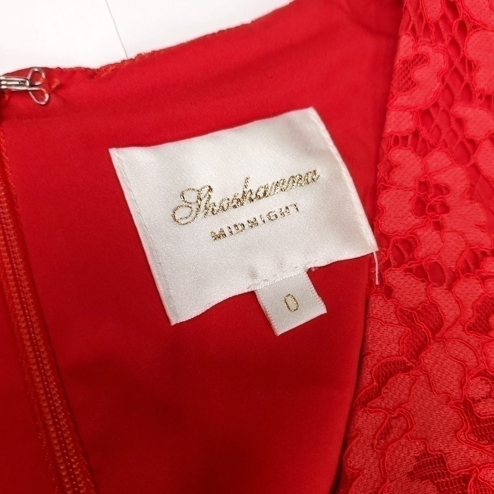 🔴 Shoshanna Anthropologie Red Lace Dress Sz 0 - Picture 2 of 15